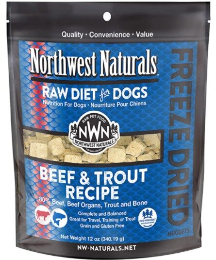 Northwest Naturals - 凍乾犬糧系列 牛+鱒魚配方 12oz