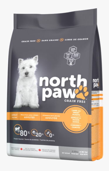 North Paw 無穀物 羊肉及火雞配方 成犬狗糧 4.96lb