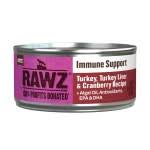 RAWZ Immune Support Turkey, Turkey Liver & Cranberry ALL life stages Cat Can Food 155g