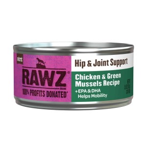 Rawz 關節保健配方、雞肉、綠唇貽貝 全貓貓罐 155g