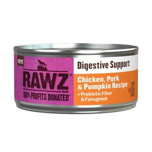 RAWZ Digestive Support Chicken, Pork & Pumpkin all life stages Cat Food 155g