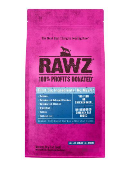 Rawz 三文魚+脫水雞肉及白肉魚 全貓乾糧 0.79kg
