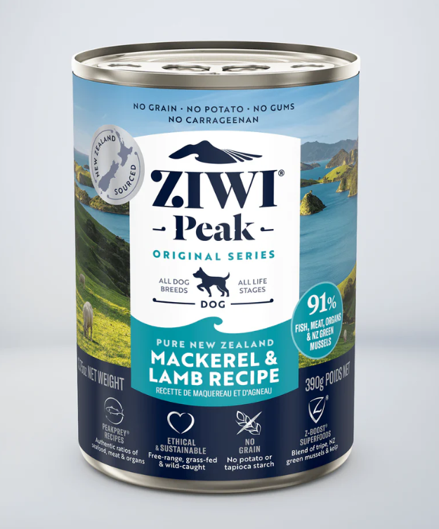 Ziwi Peak Wet Mackerel & Lamb Recipe for Dogs 390g