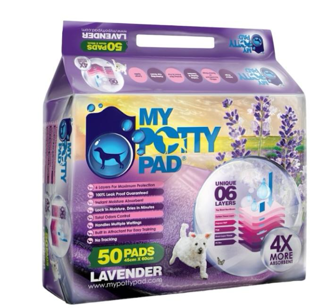 My Potty Pad Pee Pad For Dogs (Lavender) 45cmX60cm 50pcs