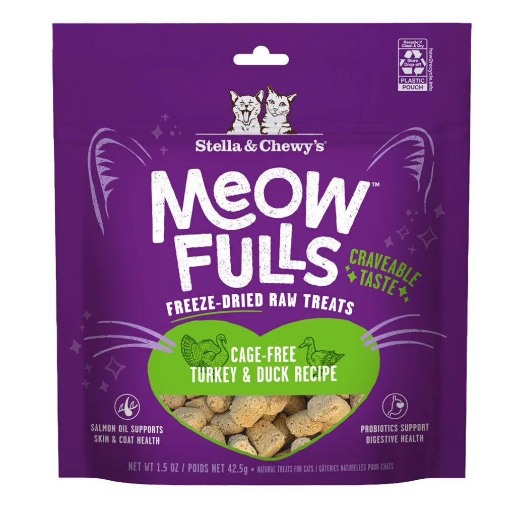 Stella & Chewy's Meow Fulls 火雞+鴨 凍乾貓小食 1.5oz