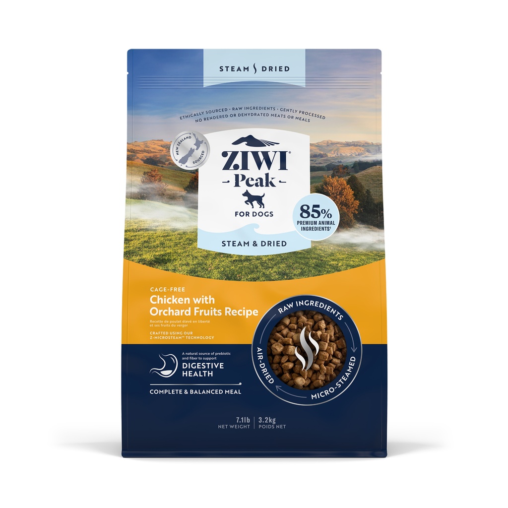 ZIWI PEAK Air-Dried Cage-Free Chicken with Orchard Fruits Recipe For Dogs 3.2kg