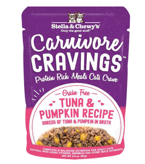 Stella & Chewy's 吞拿魚+南瓜肉絲配方 濕包 貓糧2.8oz 