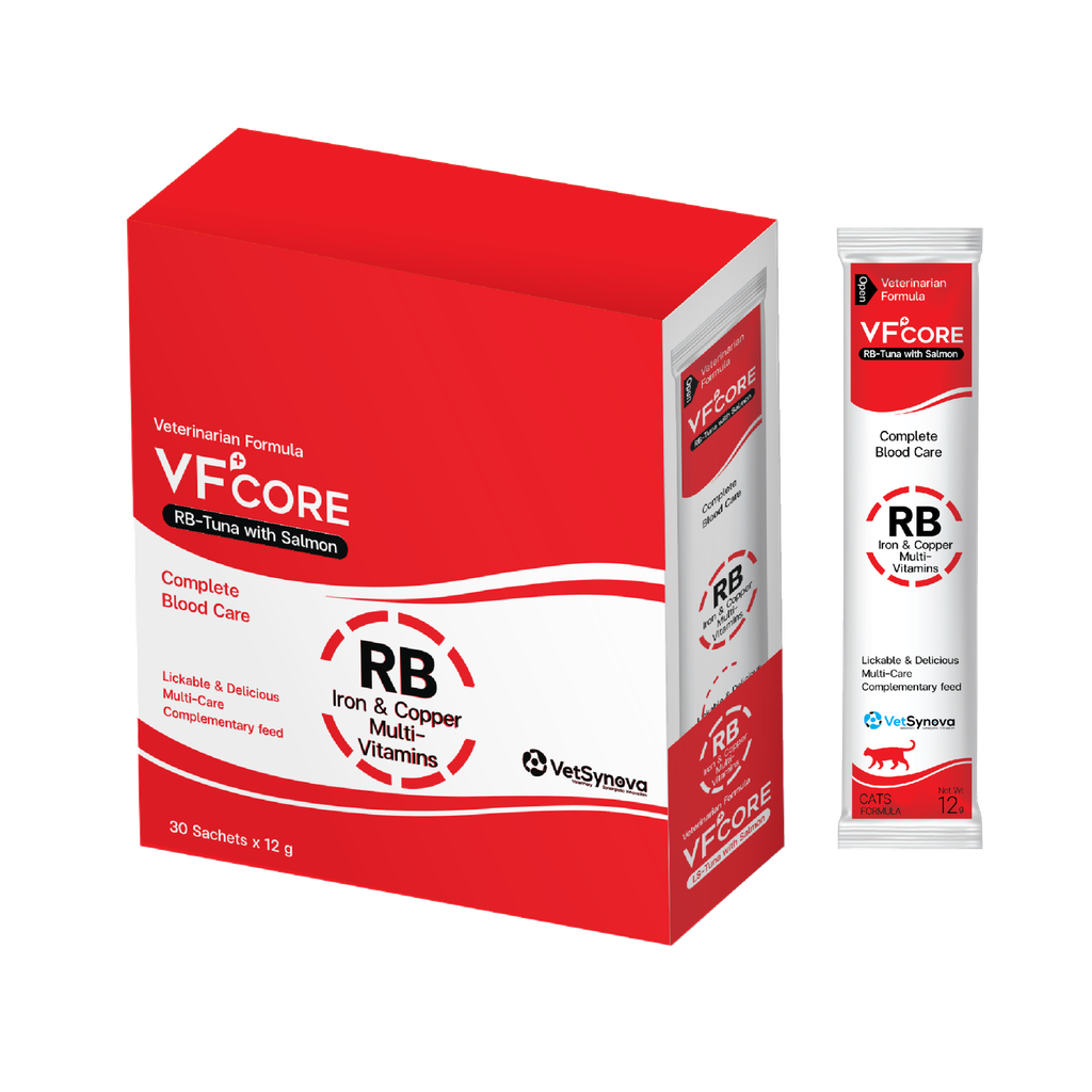 VF+Core Iron & Copper Multivitamins (Tuna & Salmon) Lickable Treats for Cats 12g x 30 (RB) 