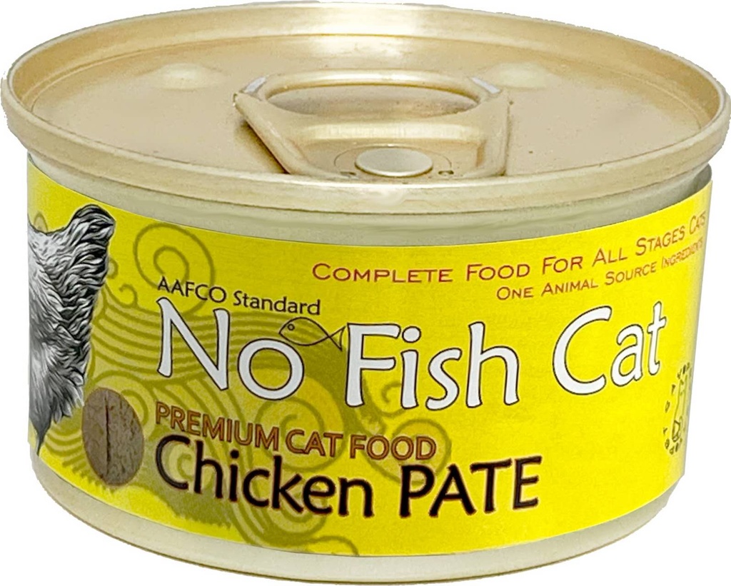 No Fish Cat Chicken Pate Grain Free Canned Cat Food 無穀物 單一蛋白 雞肉滋味 (肉醬) 貓罐頭 85g