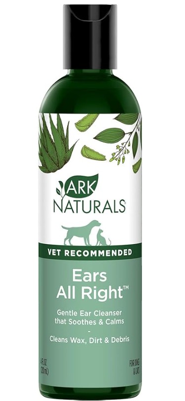 Ark Naturals Ears All Right Gentle Ear Cleanser For Dogs & Cats 4oz