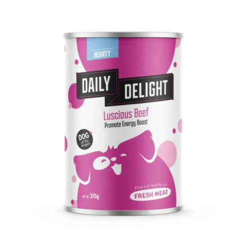 Daily Delight Grain Free Luscious Beef Canned Dog Food 375g