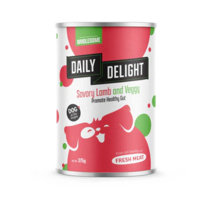 Daily Delight Grain Free Savory Lamb and Veggy Canned Dog Food 375g