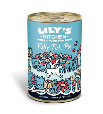 Lily's Kitchen Grain Free Fishy Fish Pie Canned Dog Food 400g