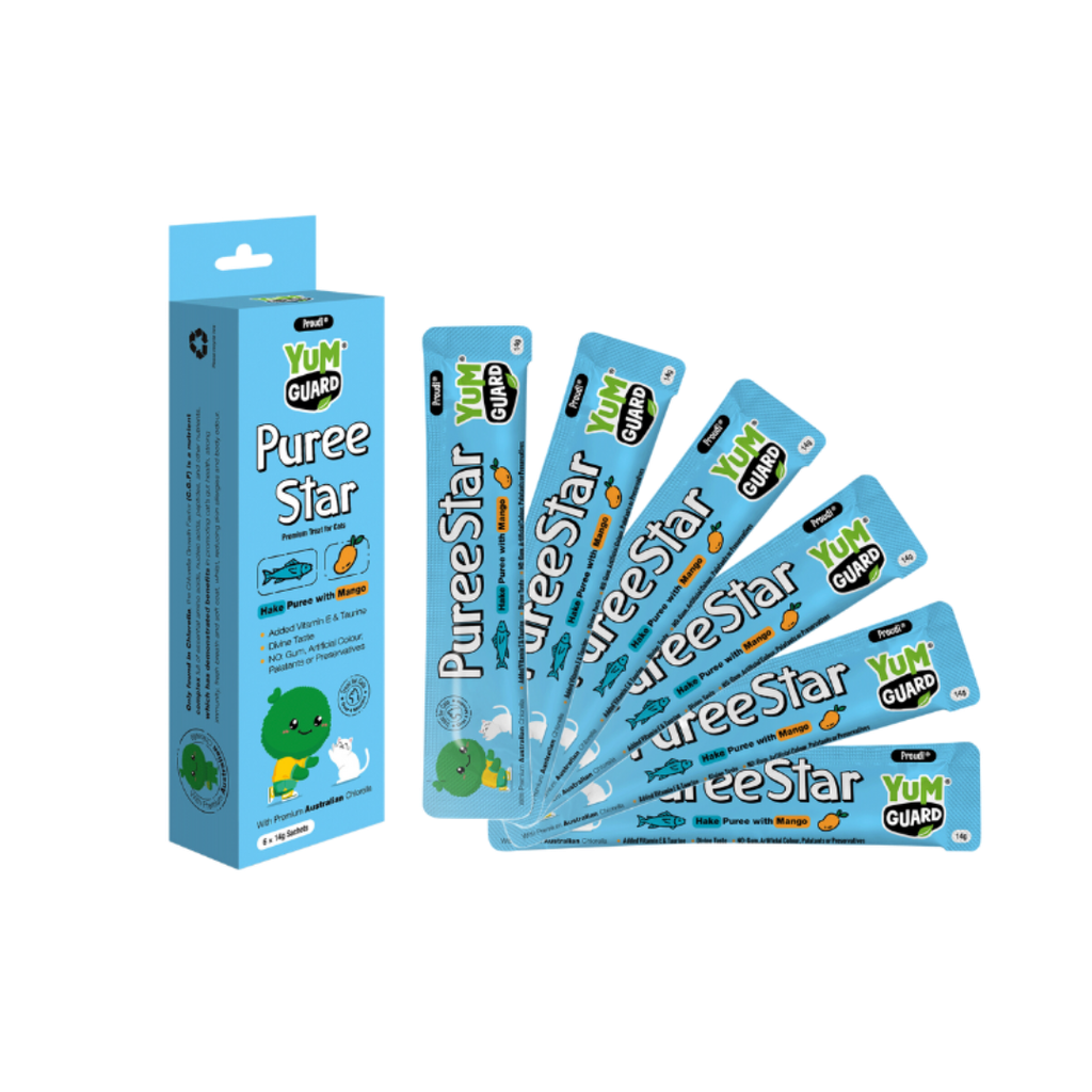 Yum Guard 鱈魚芒果果泥條【強健心臟】貓零食 14gx6