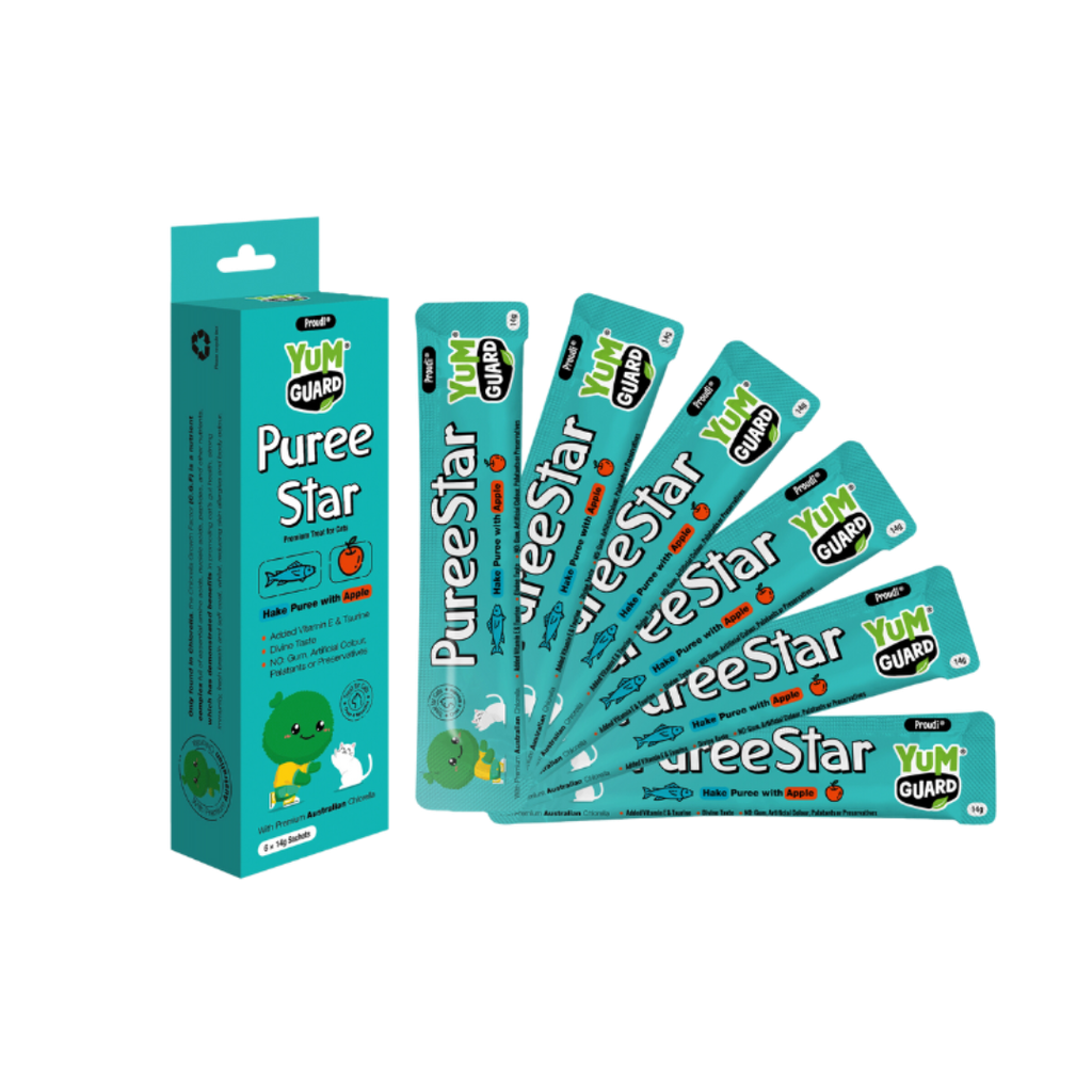 Yum Guard 鱈魚蘋果果泥條【強化免疫】 貓零食 14gx6 