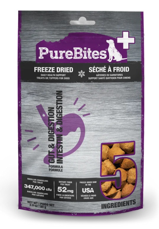 Pur Bites Gut & Digestion Freeze Dried Functional Dog Treats 85g