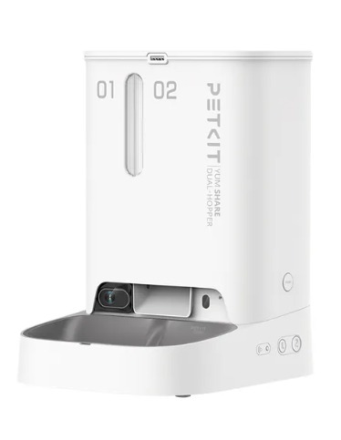 PETKIT YumShare Gemini 雙⼦星智能餵食器(鏡頭版) ⽩/2L + 3L