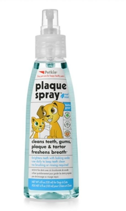 Petkin Plaque Spray (Cool Mint) 4oz