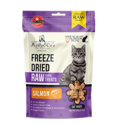 Kelly & Co's Freeze Dried Raw Salmon Treat for Cats 40g 