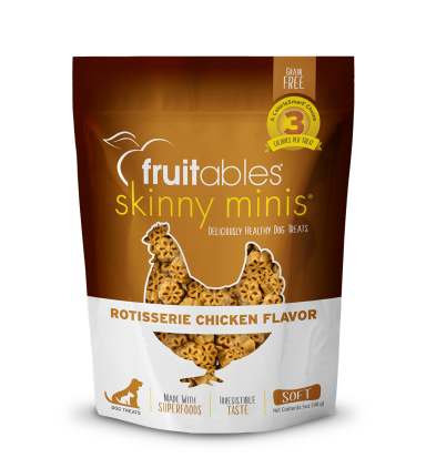 Fruitables Skinny Minis Rotisserie Chicken Flavor Dog Treats低卡烤雞味 軟小曲奇 狗小食 5oz
