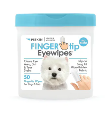 Petkin Finger Tip Eyewipes (No Scent) For Dogs & Cats 50pcs