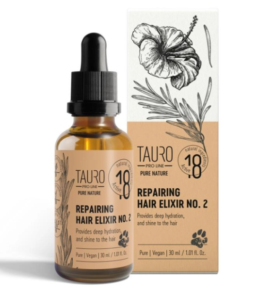 TAURO PRO LINE Pure Nature Repairing Hair Elixir No.2 30ml (For Pet Use)