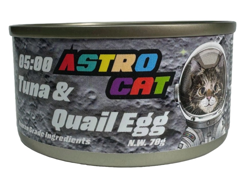 Astro Cat 05:00 鮪魚&鵪鶉蛋 (貓罐) 70g