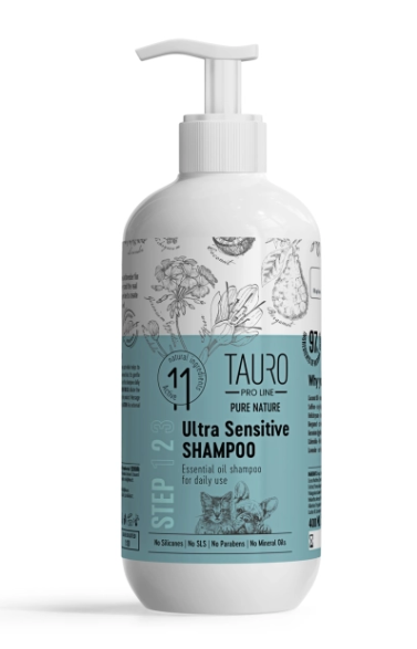 Tauro Pro Line Pure Nature Step 2 極致防敏洗毛水(舒緩並滋潤皮毛) 400ml (貓犬適用)