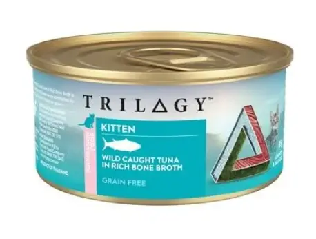 Trilogy Kitten Wild  Caught Tuna in Bone Broth Canned Cat Food 85g