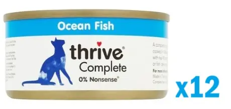 Thrive Ocean Fish Complete Wet Cat Food 75g x 12 