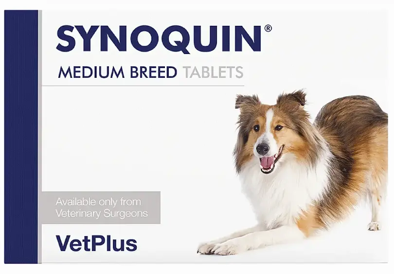 VetPlus Synoquin Joint Chondroprotector for Medium Dogs (10 - 25kg) in Tablets 30Tabs
