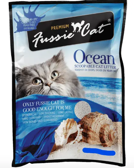 Fussie Cat Ocean Flavor Bentonite Cat Litter 5L