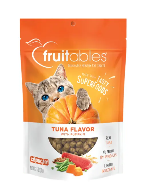 Fruitables Treats Tuna and Pumpkin Cat Treats 無添加 吞拿魚南瓜脆粒 貓小食 貓零食 2.5oz