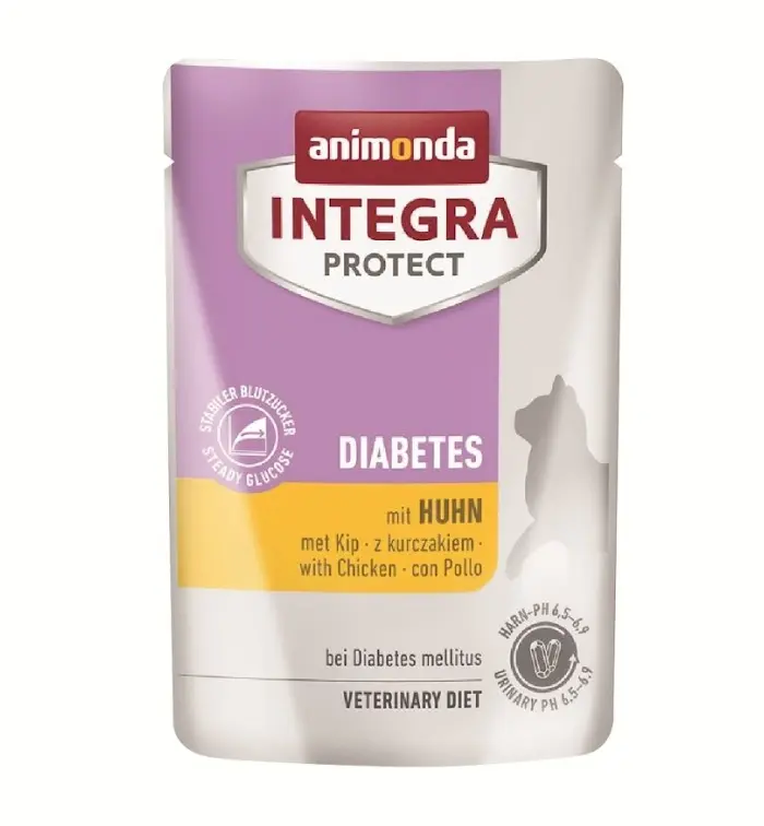 Animonda INTEGRA PROTECT Adult Diabetes With Chicken Flavor Pouch For Cats 85g