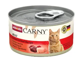 Animonda Carny Adult Chicken & Beef Flavor Canned Cat Food 85g