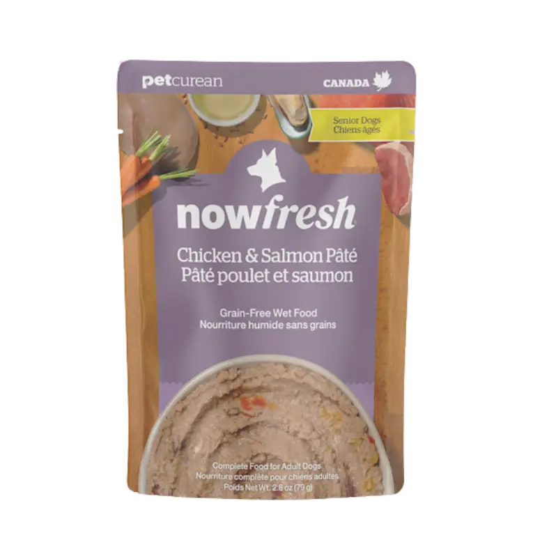 Now Fresh Senior Dog Chicken & Salmon Pâté Grain-Free Pouch Wet Dog Food 2.8oz