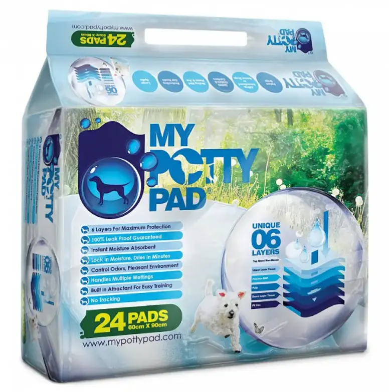 (原箱優惠) My Potty Pad 殿堂吸寵物尿墊 ( 原味 ) 60cm x 90cm 24片裝 x4