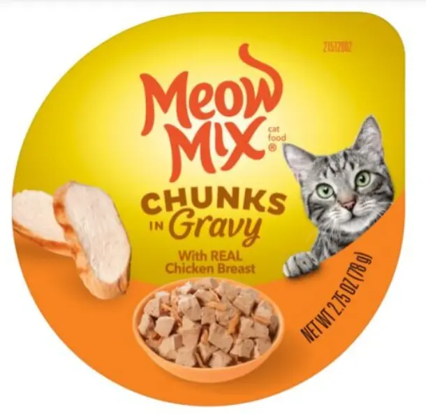 Meow Mix 角切雞肉塊味 杯裝主食濕糧 貓糧 78g