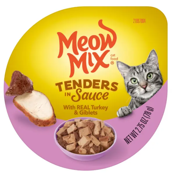 Meow Mix 火雞肉塊味 杯裝主食濕糧 貓糧 78g