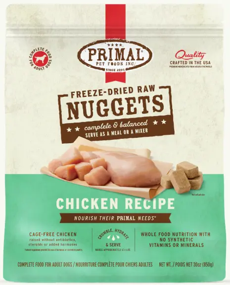 Primal Freeze Dried Chicken Formula Dog Food 30oz