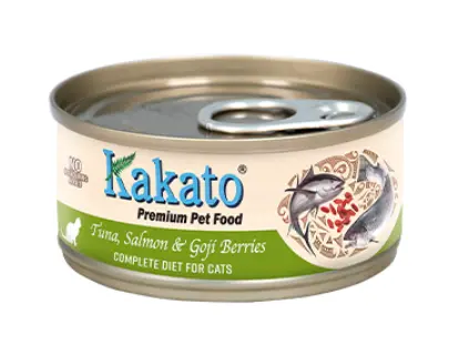 Kakato Tuna, Salmon & Goji Berries Canned Cat Food 70g
