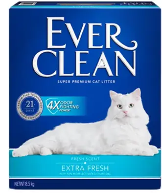 Ever Clean Extra Fresh Cat Litter (Fresh Scent) Cat Litter 8.5kg box (Blue)