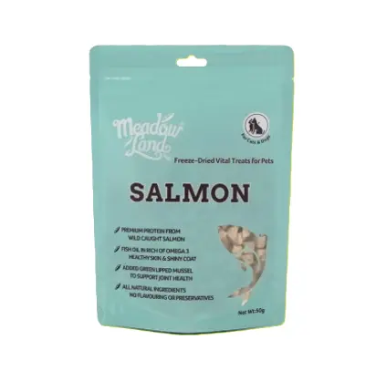 Meadow Land Freeze-Dried Salmon Treats For Cats & Dogs 50g