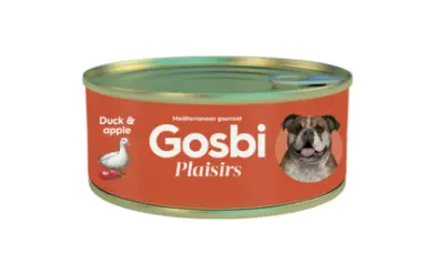 Gosbi Plasisirs Adult Duck & Apple Canned Dog Food 185g