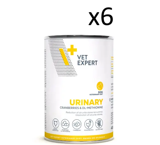 Vet Expert V+ Urinary Canned Dog Food 400g *6