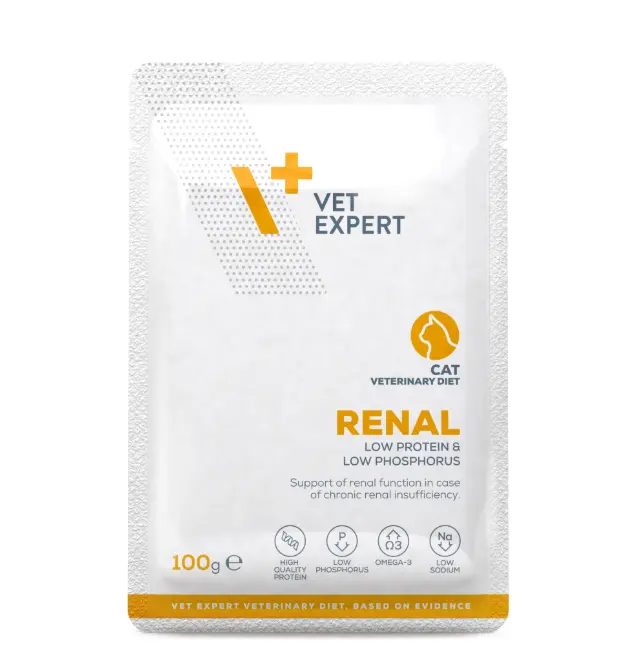 Vet Expert V+ 腎臟處方袋 貓濕糧 100g*12