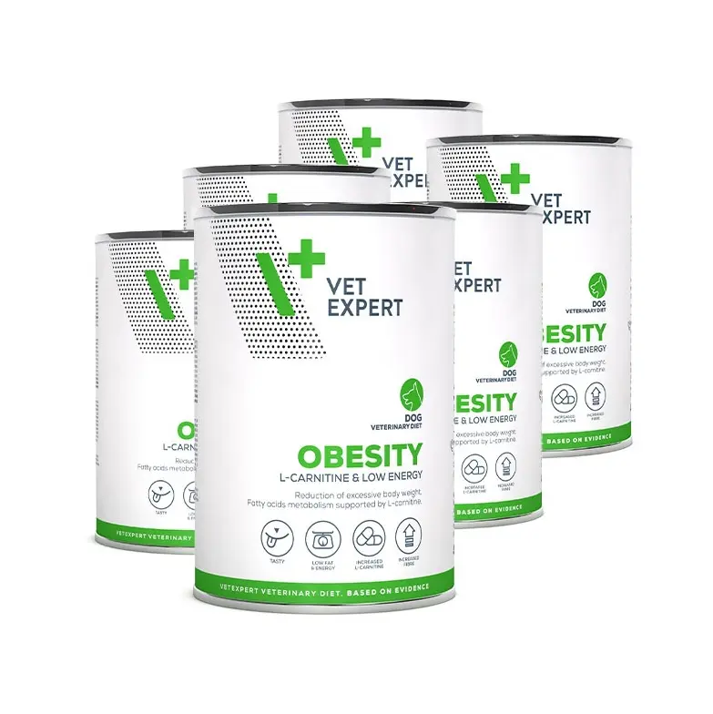 Vet Expert V+ Prescription Diet Obesity Canned Dog Food 400g *6