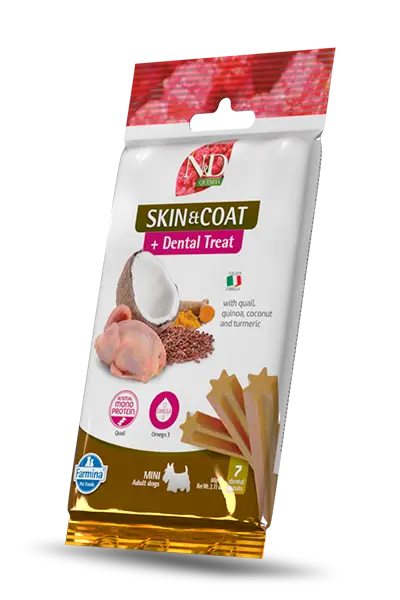 Farmina N&D Quinoa "Skin & Coat" for Mini Adult Dog (7 treats) 60g
