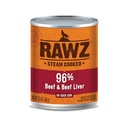 Rawz 牛肉和牛肝狗罐頭 354g