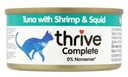Thrive 吞拿魚＋蝦＋墨魚 貓貓鮮肉罐頭 75g